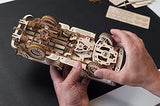 UGEARS Pickup Lumberjack 3D Puzzle - Classic 1950s Pickup Truck 3D Wooden Puzzles for Adults and Kids with Powerful Spring Motor - Detailed Car Model UGEARS