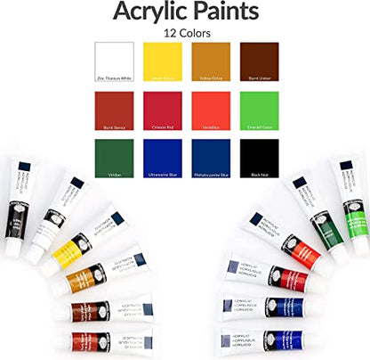 Royal & Langnickel Essentials Clear View Acrylic Painting Set, Small - WoodArtSupply