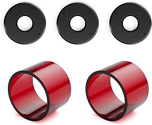 SCULPFUN S9 Original Lens, 3Pcs High Transparency Official Lens for S9 Laser Engraver with 2 Red Acrylic Covers, Easy to Install and Clean, Anti-Oil