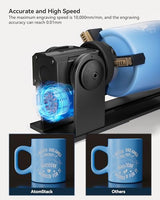 ATOMSTACK A12 PRO All-in-One Kit(Delux), Include12W Laser Engraver, Air Assist & Honeycomb for Laser Cutter Machine, R1 V2 Laser Rotary Chuck, Laser ATOMSTACK