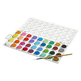 KINGART 511-36 W/Brush, Set of 36 Watercolor Paint Set, Assorted 36 Piece KINGART