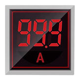 Szliyands Digital Display AC Current Indicator, 22mm Square Head LED Current Tester 0~100A Ammeter Monitor (Red) Szliyands