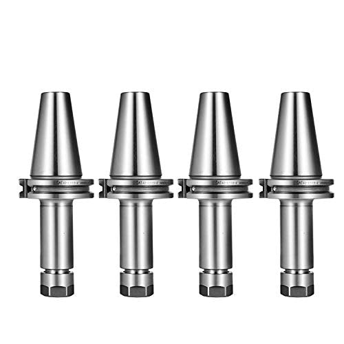 OrangeA 4Pcs CAT40 Tool Holder ER16 Collet Chuck Set length 100mm Chuck Tool Holder Set Mill Holder for CNC Engraving Machine Milling Lathe(4Pcs OrangeA