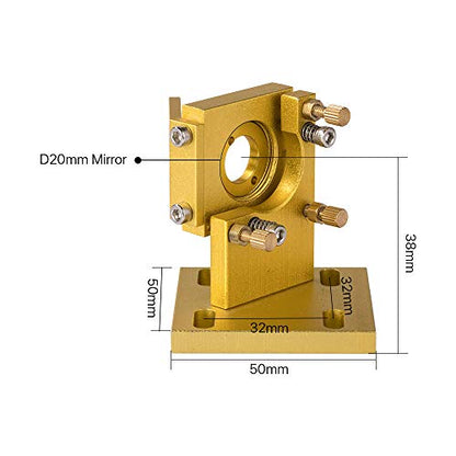 Cloudray K Series Whole Set Incl Head and Mirror Mounts With Focus Lens D20 FL50.8 Mo Mirrors for 2030 4060 k40 Laser engraving Cutting Machine - WoodArtSupply