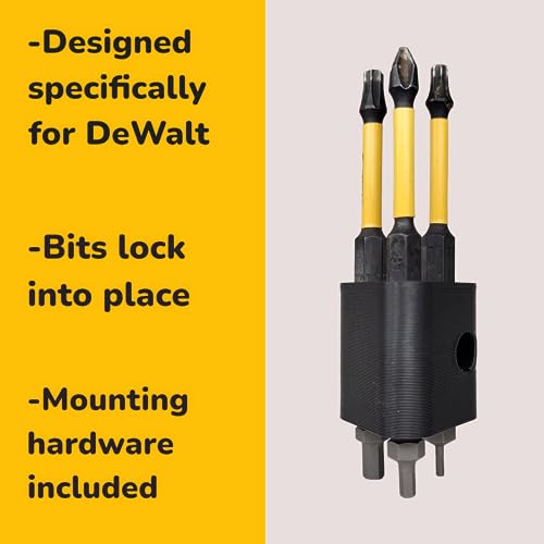 BT//FX Drill Bit Holder - DeWalt, Cordless Tools, Impact Drivers, Accessories, Replace Magnetic - WoodArtSupply