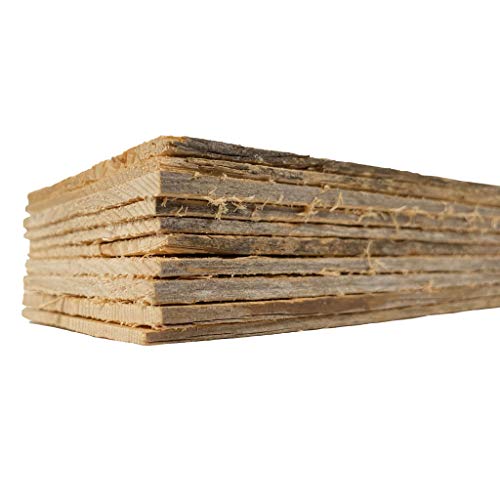 Unfinished Wood Bundle | Arts and Crafts | DIY | House | School Projects | Decoration | Wooden Ornaments | Pack of 10 | 16 inch Long BARNWOODUSA