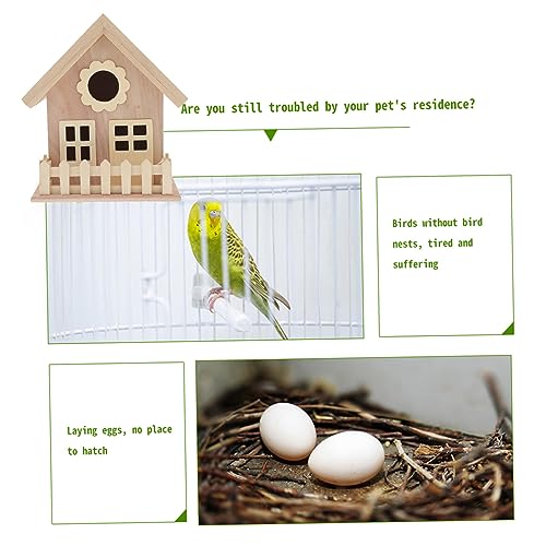 DIY Wood Birdhouse Kit Craft Bird Houses to Paint Wood Bird House for Kids Birdhouse Bulk Mini Birdhouse Small Birdhouse Unfinished Birds Hut Bed BESPORTBLE