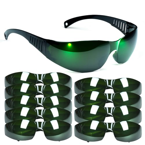 CARLANY Set of 10 IPL Safety Glasses, 200-2000nm Eye Protection Glasses for IPL Laser Hair Removal Treatment and Laser Cosmetology Operator Eye CARLANY