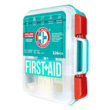 Be Smart Get Prepared First Aid Kit, Teal, 326 Piece, Exceeds OSHA and ANSI Guidelines 100 People - Office, Home, Car, School, Emergency, Survival, Be Smart Get Prepared