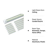 ONLYLUX 8ft LED Shop Light, 8' 100W 6000K (12 Pack), 8 Foot led Shop Lights Fixture for Garage Workshop, T8 LED Tube Lights, High Output, Linkable ONLYLUX