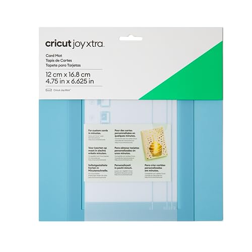 Cricut Joy Xtra Card Mat (4.7 in x 6.6 in) Reusable Card Mat for All Cricut Cards, Crafting Mat with Clear Protective Film, For Quick Crafting Using - WoodArtSupply