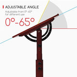 MEEDEN Vintage Wood Drafting Table & Stool Set, Artist Drafting Chair and Craft Table with Adjustable Height, Tiltable Tabletop for Artwork, Graphic MEEDEN