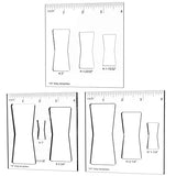 inBovoga 3 Pcs Router Templates for Woodworking, Bowtie Router Template Jig Kit, Butterfly Inlay Template Decorative inBovoga