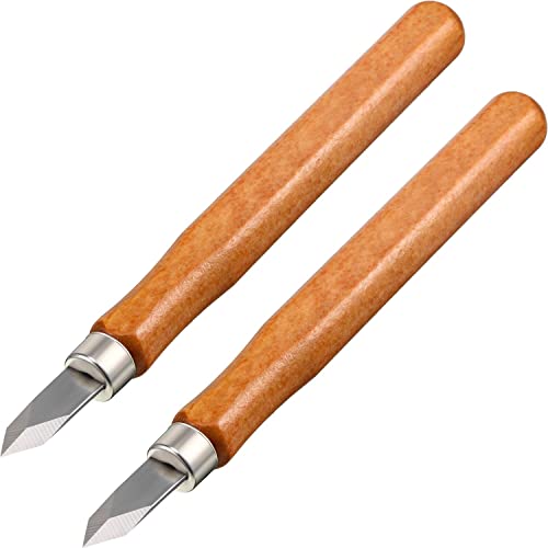 Marking Knife Woodworking Marking Knife Thin Blade Dual Double Bevel Striking Knife Hardened Mn-V Steel Heat Treated Striking Marking Knife (2 - WoodArtSupply