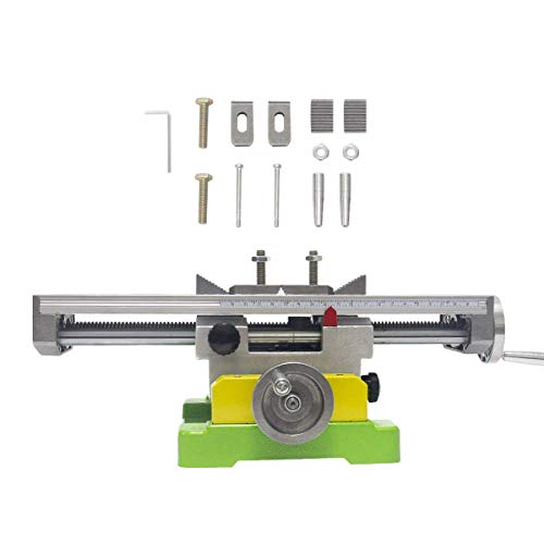 MultifunctionWorktable Milling Working Cross Table Milling Machine Compound Drilling Slide Table For Bench Drill Adjustme X-Y (6350 SIZE) AMYAMY