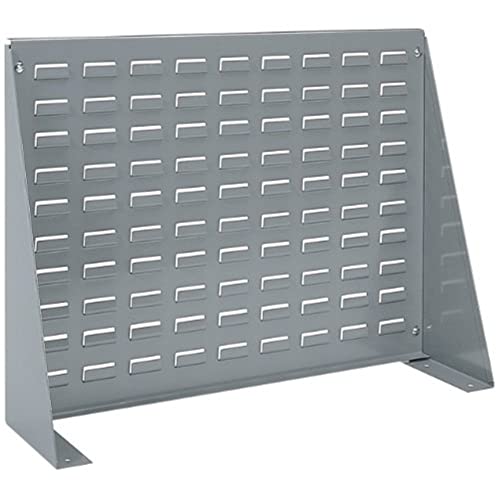 Akro-Mils 98600 Heavy Duty Steel Louvered Panel Standing Work Bench Storage Rack Garage Organizer for Mounting AkroBin Storage Bins, 28-Inch W x Akro-Mils