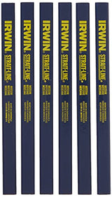 IRWIN Carpenter Pencil, Medium Lead, 6-Piece (66400) IRWIN