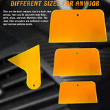 4 Pack Body Filler Spreaders, 3, 4, 5, 6 Inch Reusable Automotive Body Fillers Hard Plastic Auto Spreaders for Applying Fillers, Putties, Glazes, AYWFEY