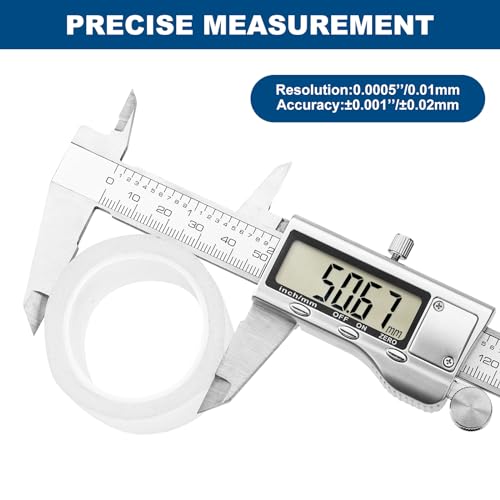 QDXMD Digital Caliper Measuring Tool, 6 Inch Stainless Steel Vernier Caliper Digital Micrometer with Large LCD Screen, Auto-Off Feature, Easy Switch - WoodArtSupply