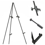 MEEDEN 2-Pack Steel Folding Tripod Display Easel -63'' Tall Adjustable Instant Easel Display Stand with Bag for Signs, Presentations, Posters & Art MEEDEN