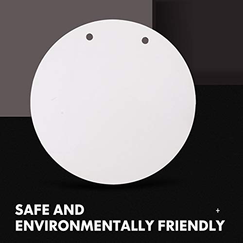 Healifty 2pcs Wooden Circle Sign Unfinished Hanging Wood Sign Sublimation Blank Cutouts Decorative Round Wood Plaques with Rope for Pyrography Healifty