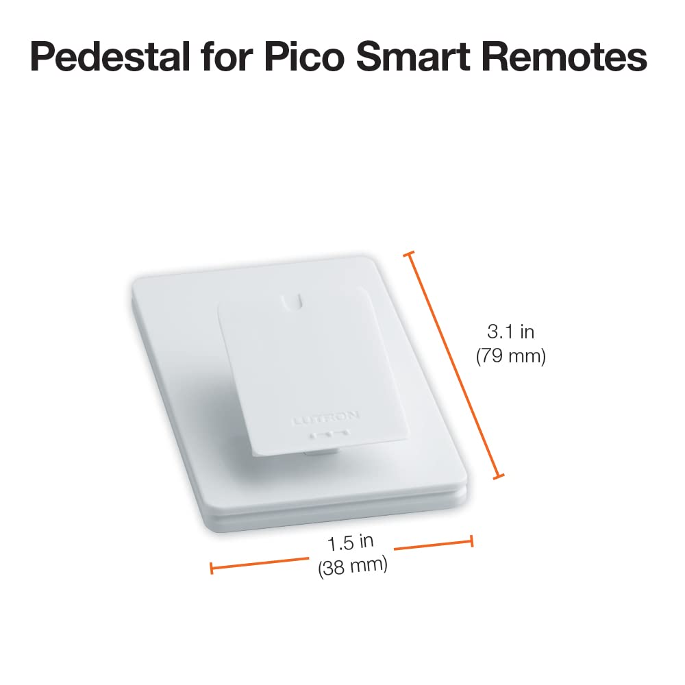 Lutron Caseta Wireless Pedestal for Pico Smart Remote, L-PED1-WH, White - WoodArtSupply