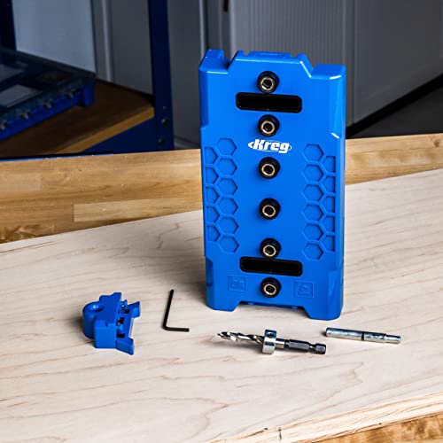 Kreg KMA3225 Shelf-Pin Jig 1/4" (6 mm) - Shelf Pin Drilling Jig - Create Perfect Holes for Wobble-Free Shelves - Drill Guide for Straight Holes KREG