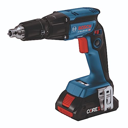 BOSCH GTB18V-45B15 18V Brushless 1/4 In. Hex Screwgun Kit with (1) CORE18V® 4 Ah Advanced Power Battery - WoodArtSupply