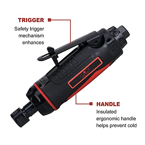 AEROPRO TOOLS 1/4-Inch Mini Air Straight Die Grinder AP17314 with 1/4 collect, 22000 RPM AEROPRO TOOLS INC