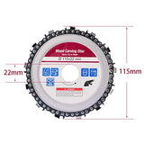 SHININGEYES 4 1/2 inch Wood Carving Disc Cut Chain Grinder Disc Chainsaw Grinding Wheel Chain Blade Circular Plate 7/8" Arbor, Circular Saw Blade 13 SHININGEYES