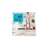 BLACK+DECKER POWERSERIES+ 16V MAX Cordless Stick Vacuum with LED Floor Lights, Lightweight, Multi-Surface, White (BHFEA420J) BLACK+DECKER