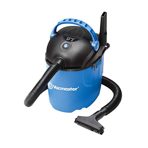 Vacmaster, VP205, 2.5 Gallon 2 Peak HP Portable Wet/Dry Shop Vacuum, Blue Vacmaster