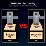 LASER TREE 40W+ Laser Module K40, 40W Optical Output Laser Module Designed for Powerful Cutting, Higher Accuracy Laser Module with Air Assisst, Laser LASER TREE