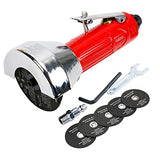 3inch Air Cut Off Tool,Angle Grinder Pneumatic Cutting Machine With 6-Pieces 3" Cutting Disc Set Asabocai