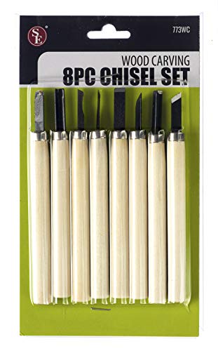 SE Wood Carving Chisel Set (8 PC.) - 773WC SE