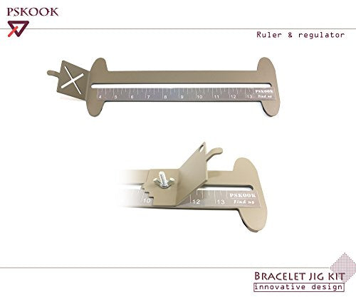 PSKOOK Paracord Bracelet Jig Kit,Paracord Tool Kit Adjustable Length Weaving DIY Craft Maker Tool,Paracord Lacin Needles and Smoothing Tool 6 PSKOOK