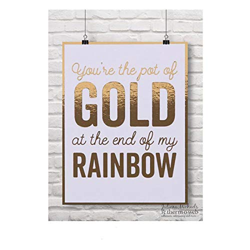 iCraft - 418561 Deco Foil Transfer Sheets, 6" x 12", Gold, 20 Piece iCraft