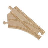 Wooden Train Track 52 Piece Set - 18 Feet Of Track Expansion And 5 Distinct Pieces - 100% Compatible with All Major Brands Including Thomas Wooden Right Track Toys