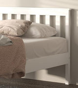 Urban Home Furniture Classic Shaker Style Farmhouse Rustic Solid Pine Platform Bed, Solid Wood Foundation with Wood Slat Support, No Box Spring Urban Home Furniture