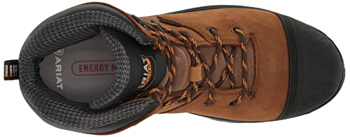 Ariat Mens Turbo Outlaw 6" Waterproof Carbon Toe Work Boot Barley Brown 10.5 ARIAT