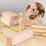 8 Pack Basswood Carving Blocks 6 X 1.5 X 1.5 Inch, Large Whittling Wood Carving Blocks Cubes Kit for Kids Adults Beginners or Expert, Fowecelt