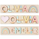 Name Puzzle With Pegs Personalized Wooden Name Puzzle Wooden Toys Custom Name Puzzle by BusyPuzzle Christmas Present Personalized Birthday Baby 1 BUSY PUZZLE