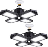 2 Pack LED Garage Lights,100W Deformable Led Garage Lighting 10000LM E26 Daylight 6000K LED Garage Ceiling Lighting Super Bright Adjustable Garage GMximo