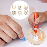 COHEALI 36pcs Unfinished Wood Horseshoe Cutouts Blank Horseshoes Wooden Slices Unicorn Chips for DIY Craft Wedding Birthday Party Decor Christmas COHEALI