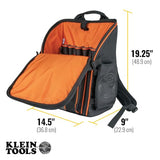 Klein Tools 55482 Tool Bag Backpack, Heavy Duty Tradesman Pro Tool Organizer with 21 Pockets and Large Interior, Water Resistant Klein Tools
