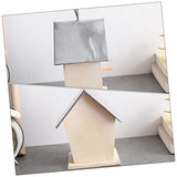 BESPORTBLE Outdoor Bird House Unfinished Wood Birdhouse Decorative Bird House Outside Bird House Bird Nest Desktop Ornament Wooden Bird House Bird BESPORTBLE