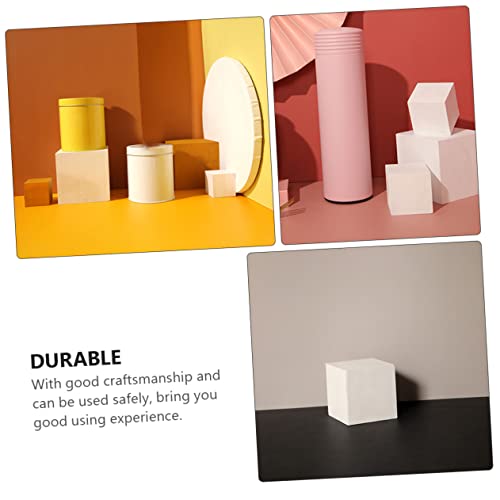 Yardenfun 1pc White Cube Unfinished Wood Cubes Puzzle Making Block Wooden Square Blocks Wooden Geometry Unfinished Wood Blocks Mini Wood Cube Wood Yardenfun