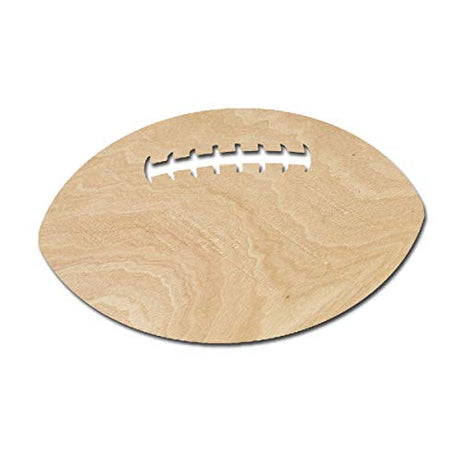 Football Wood Cutouts for crafts, Laser Cut Wood Shapes 5mm thick Baltic Birch Wood, Multiple Sizes Available Elliefont Styles