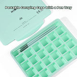 HIMI Gouache Paint Set, 24 Colors x 30ml Unique Jelly Cup Design with 3 Paint Brushes and a Palette in a Carrying Case Perfect for Artists, Students, Artme