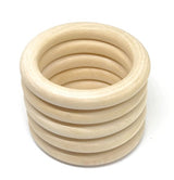 PENTA ANGEL 20Pcs Natural Wood Rings 2Inch (50mm) PENTA ANGEL